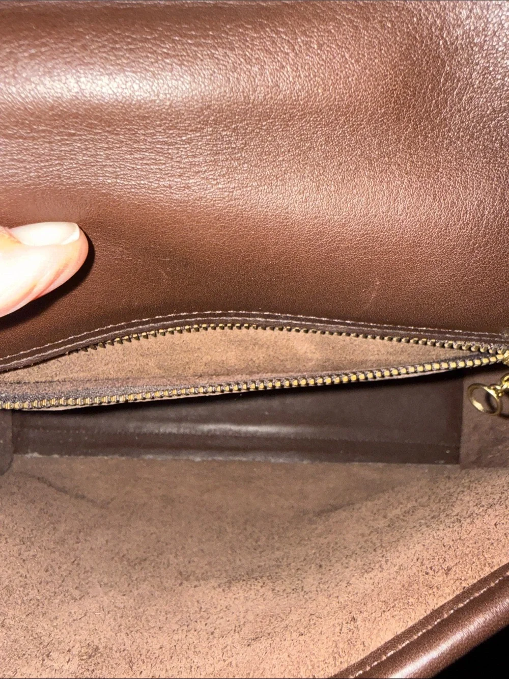 Vintage Coach 9870 Brown Leather Bag